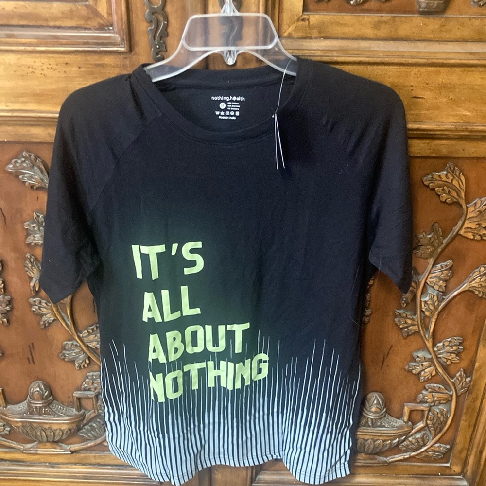 NWT Nothing Health Black Graphic Tee size medium